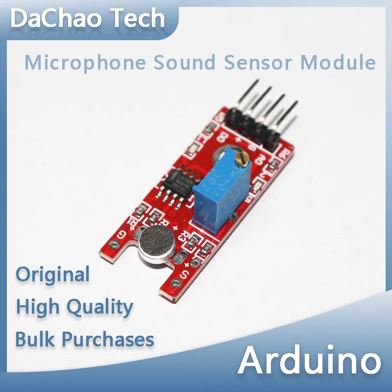 Microphone Voice Sound Sensor Module For Arduino Analog Digital Output ...