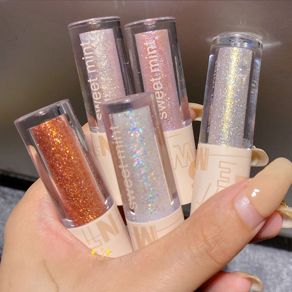 QiBest 15 Colors Glitter Liquid Eyeshadow Waterproof Lasting Shimmer Metallic Easy To Makeup Professional Eye Shimmer Eyeshadow