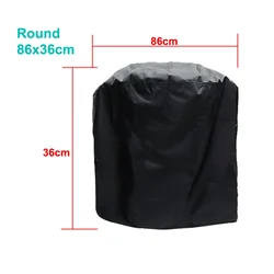 Heavy Duty Waterproof BBQ Grill Cover - Outdoor Anti-Dust and Rain Protection (86x36cm)