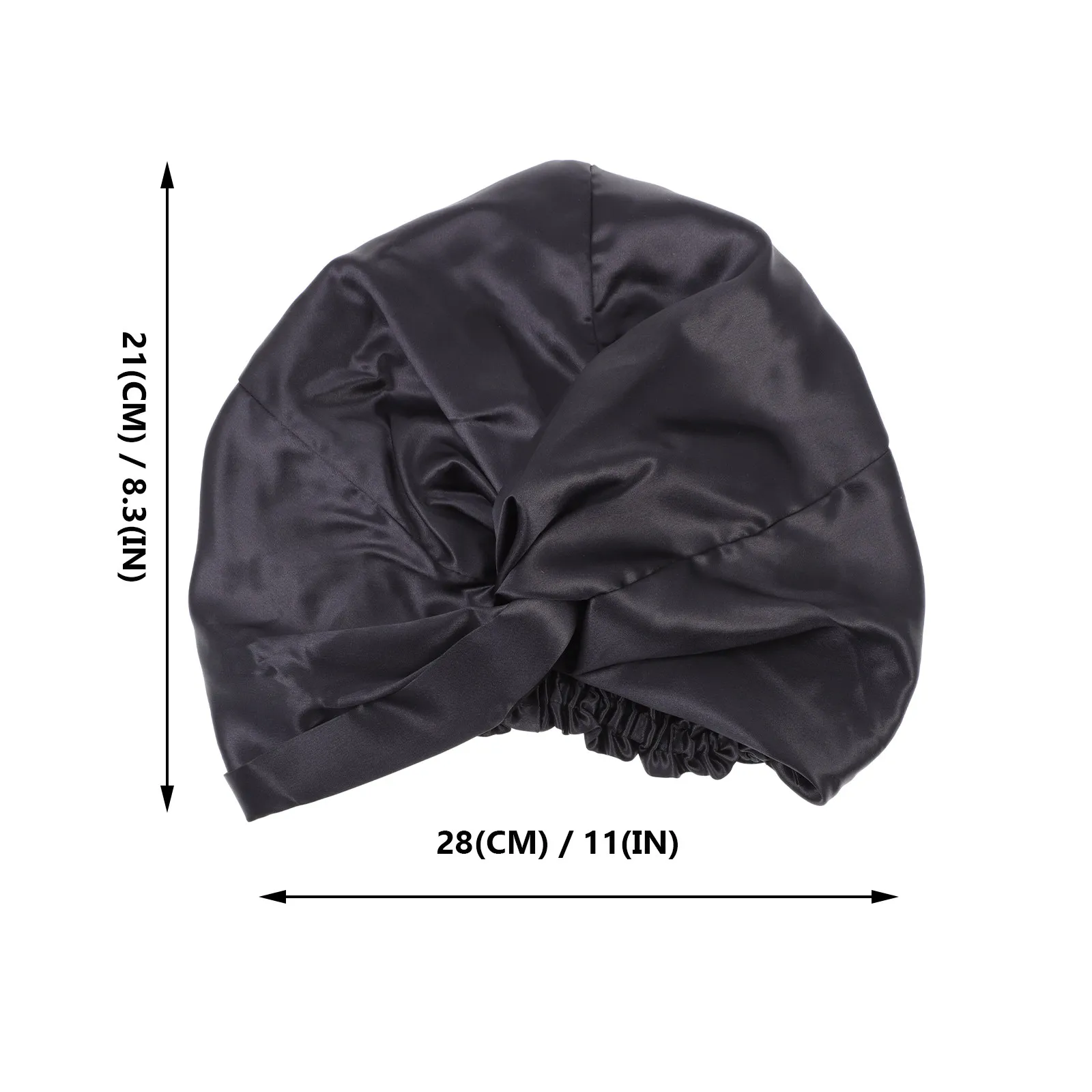 1Pcs 편안한 실크 수면 모자 헤어 케어 보닛 조절 가능한 수면용 부드럽고 가벼운 여성용 긴 천연 머리띠
