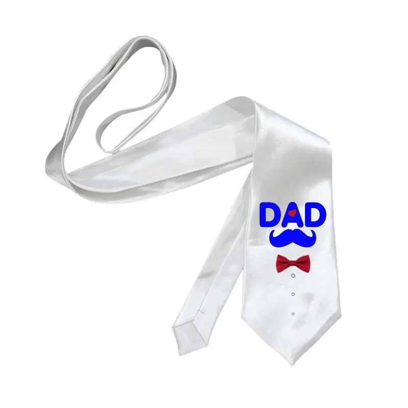 Fashion Sublimation White Blank Solid Color Tie Children Adult Elastic Necktie School Boys Girls Kids Baby Wedding For Diy neck tie