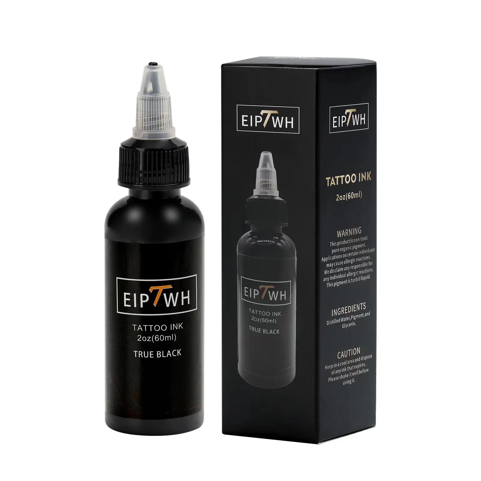 Tattoo Ink 2oz (60ml) Black And White Tattoo Colorant Professional Consumable Dye Set