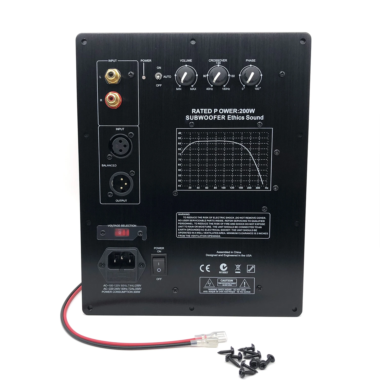 2024NEW HIFI мощный цифровой активный сабвуфер усилитель платы моно 200 Вт чистый бас усилитель платы домашний кинотеатр аудио 110/220 В
