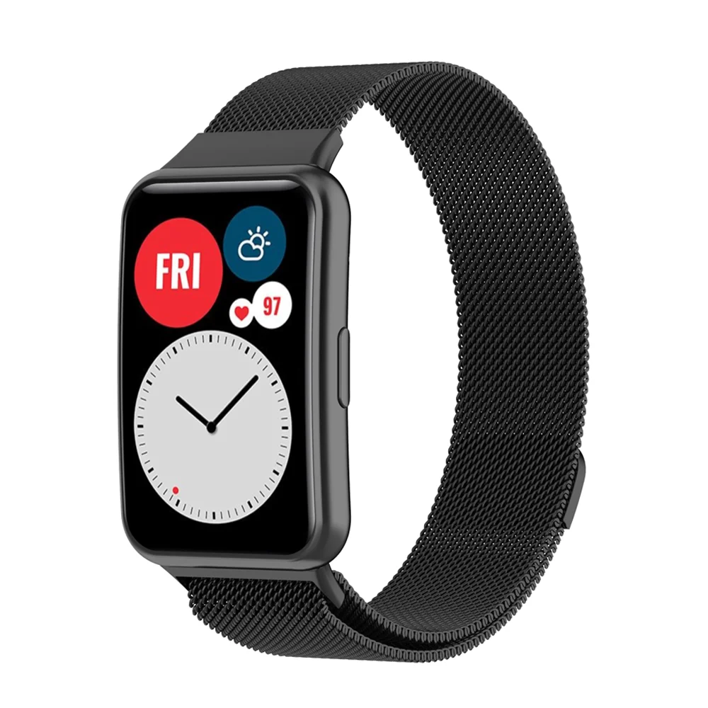 Magnetic band For Huawei Watch fit 2 strap Accessories belt Loop stainless steel metal bracelet correa Huawei Watch fit new band