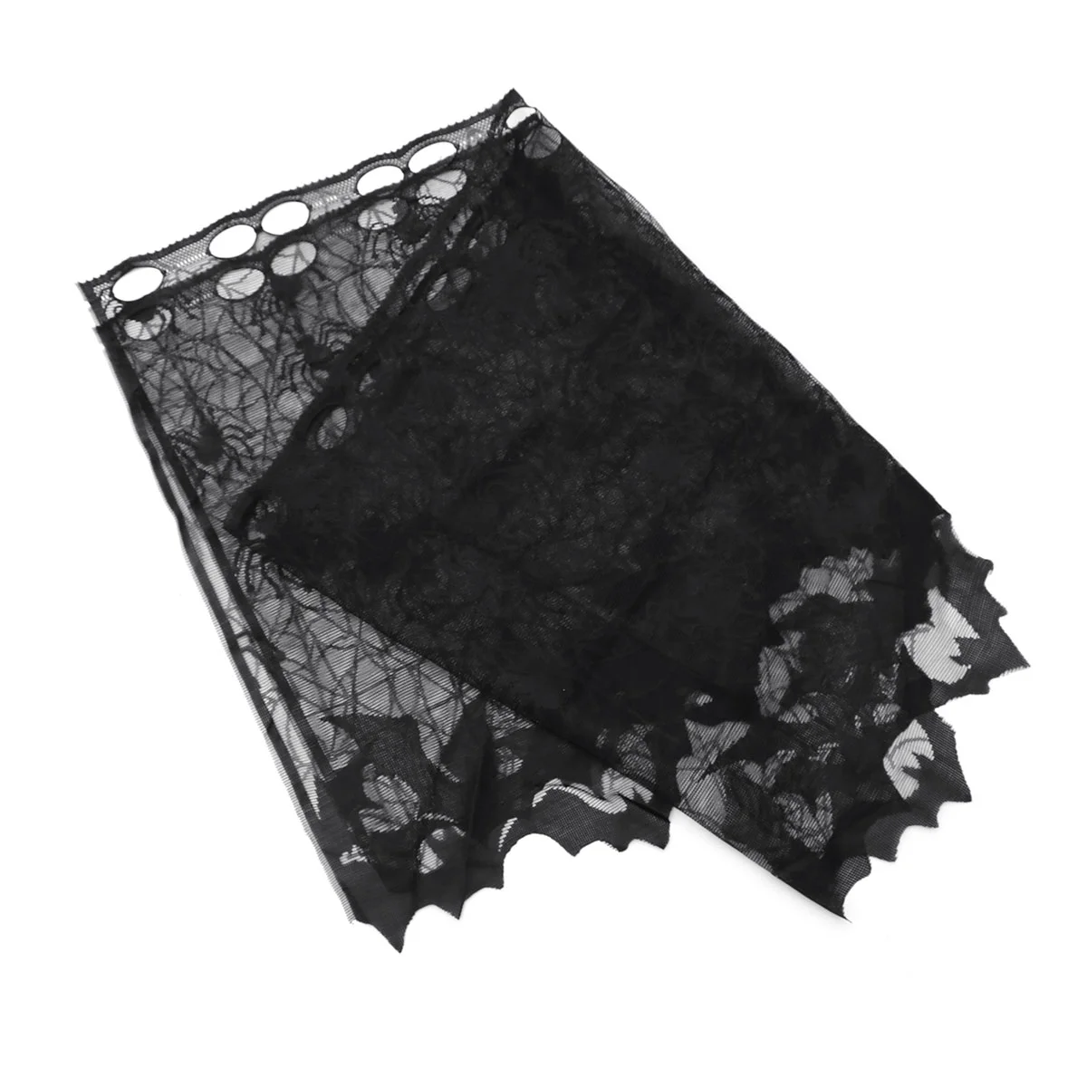 Spider Web Halloween Decorations Mantel Hanger for Garland Window Curtain Black 6