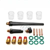 21pcs Heat-Resistance Glass Copper Collet Electrode Holder Gun Breech Suit Suitable for Tig Welding Torch WP-9/20/25 2
