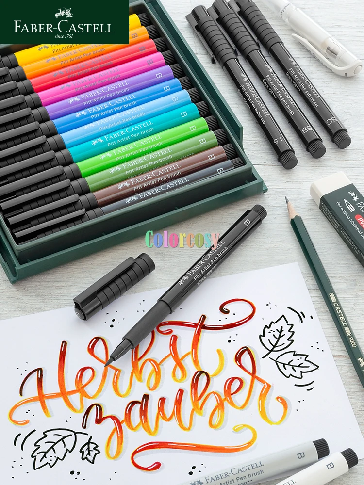Germania faber-castell Pitt penne per artisti, 30 60 80 colori Set di pennarelli  professionali forniture per pittura di cancelleria per studenti
