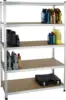 Medium Duty Storage Shelving Single Post Press Board Shelf - 48 x 18 x 72 Inches 2