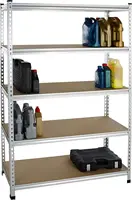 Medium Duty Storage Shelving Single Post Press Board Shelf - 48 x 18 x 72 Inches 2