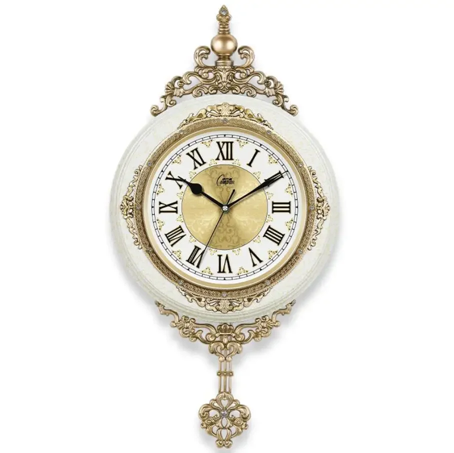 European Retro Pendulum Wall Clock – Elegant Decor 3
