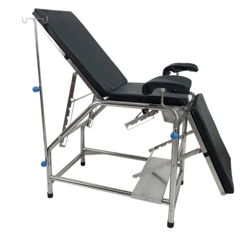 High quality Medical Hospital Clinic Exam Table Manual Gynecology Chair Examination Couch