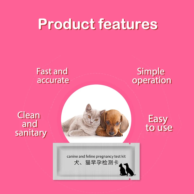 Dog Pregnancy Test Strip Dog Pregnancy Test Card Canine Feline Kit Veterinary supplies