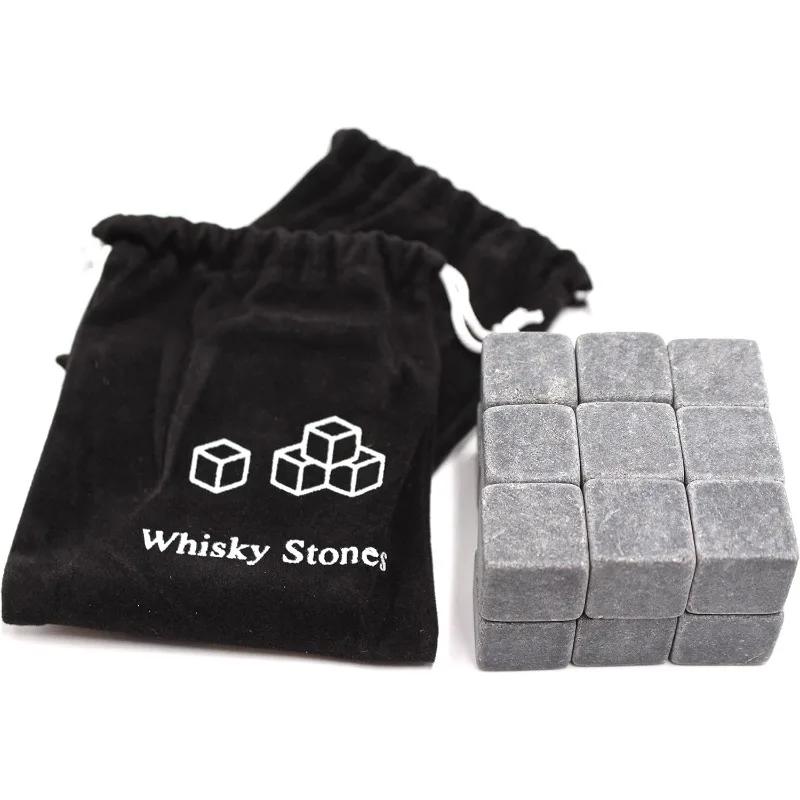 Rocks for Whiskey-No Water Dilution Whisky Natural Rocks Bar Wine Cooler Perfect for Party Wedding Gifts