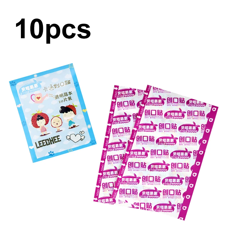 10/120pcs Transparent Medical Patch Waterproof Wound Bandages Cute Breathable First Band Aid Medical Adhesive for Kids
