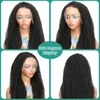 MELODIE 200% Density 13x4 Afro Kinky Curly Human Hair Wig Remy Hair 13x6 HD Transparent Lace Frontal Wig Curly Lace Front Wigs 2