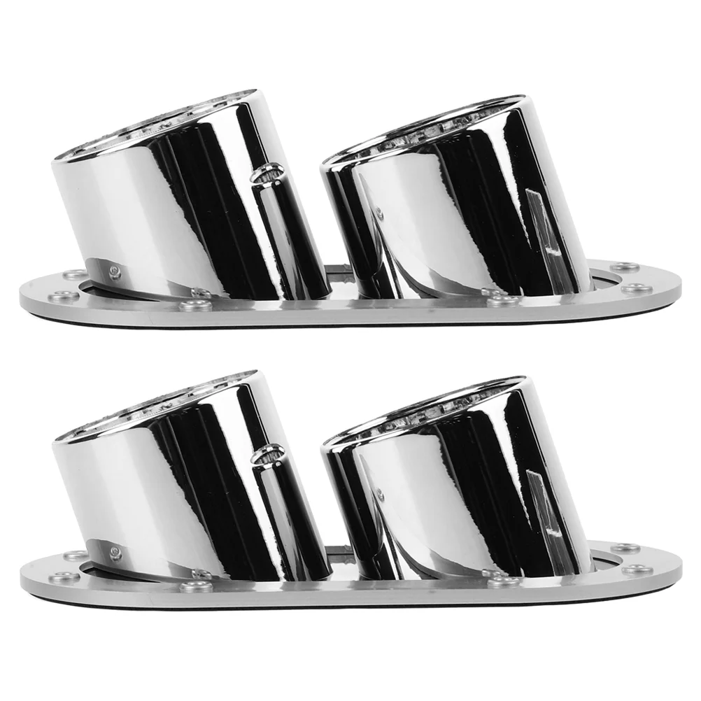 충돌 방지 고무 자동차 장식 범퍼 머플러, 가짜 배기 배출구 팁, 차량 액세서리, 자동 스타일링 튜브 장식, 2 개