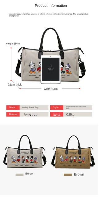 BWBW2023 Unisex New Mickey Portable Travel Bag Luxury Brand Women Travel  Messenger Bag High Quality Large Capacity Travel Bag - AliExpress