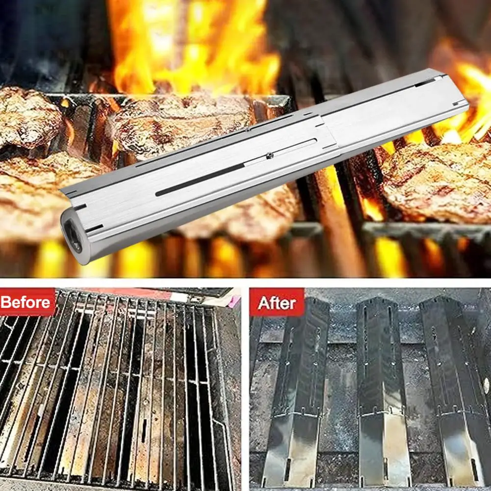 Heat Plates Shield Charbroil Grill Adjustable Flame Tamer Burner Covers Universal Replacement Parts Most Gas Grills