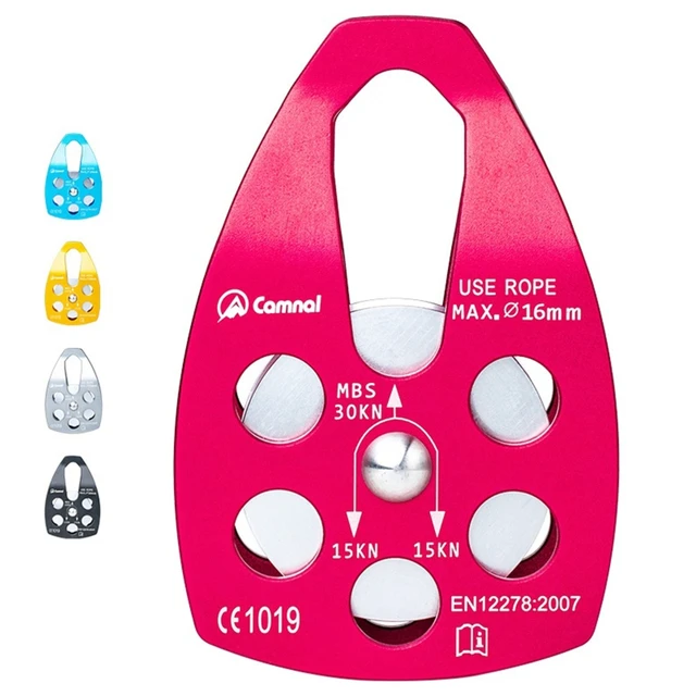 Puleggia In Lega Alluminio Per Arrampicata 12mm 26KN - Blu, Professionale E Resistente - Foto 7