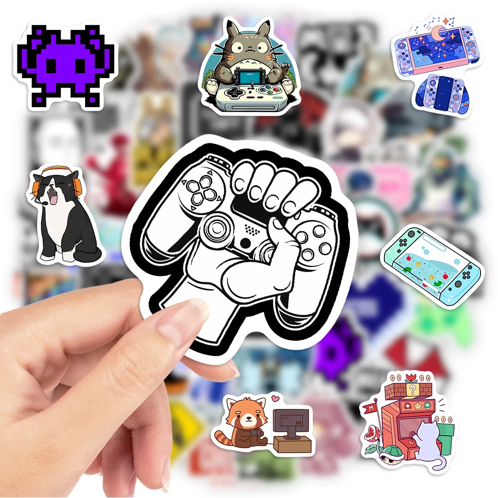 Funny Video Game Lovers Stickers DIY Gift Kids Toy Decal for Laptop Phone Scrapbook Luggage Decorative Graffiti Waterproof - 2