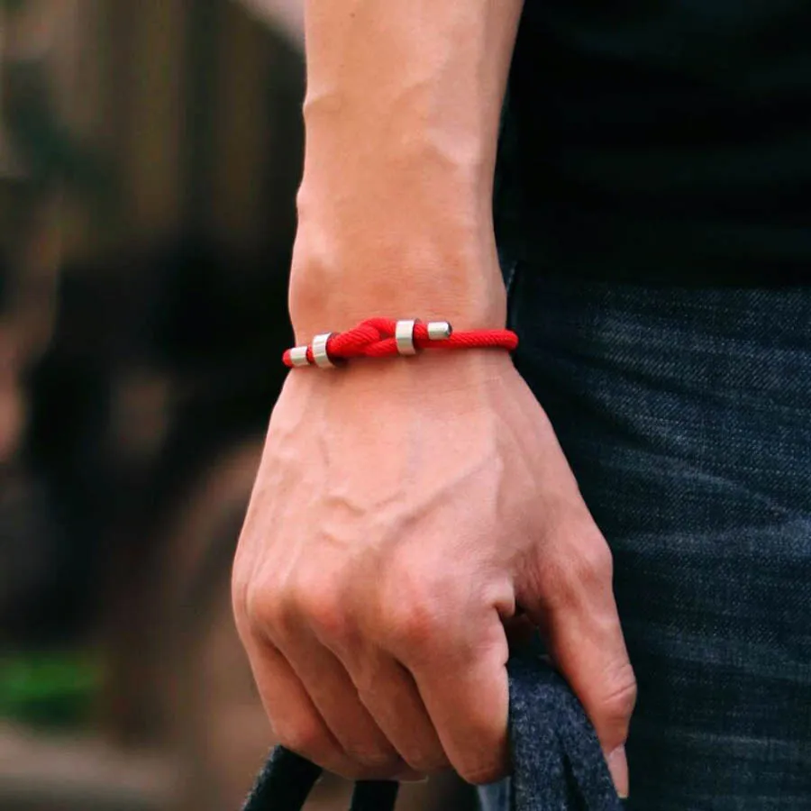 Gold Color Stainless Steel Adjustable Charm Bracelet for Men