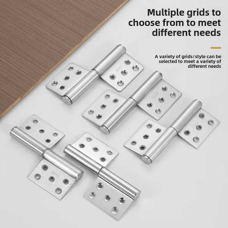 Traditional Flag-Shaped Door Hinges Comprehensive Removable Large Door Hinges Fire Prevention Aluminum Alloy