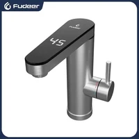 Fudeer 3400W 220V électrique cuisine chauffe-eau robinet instantané chaud en acier inoxydable robinet d'eau chauffage froid robinet 1