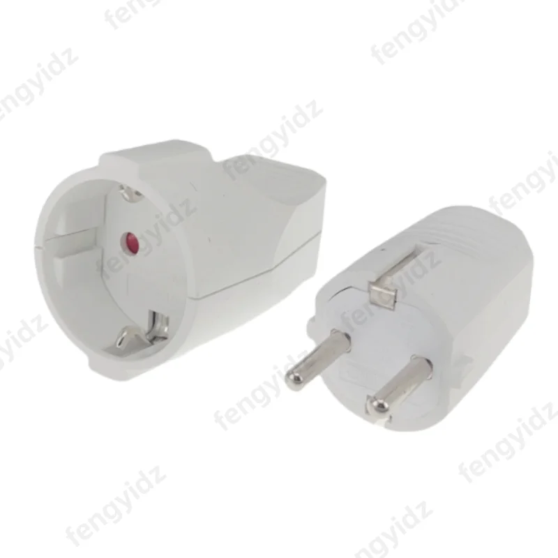 250v 16a 남성 여성 어셈블리 콘센트 커넥터 프랑스어 러시아 한국 독일 EU Schuko 전원 코드 유선 케이블 플러그 소켓