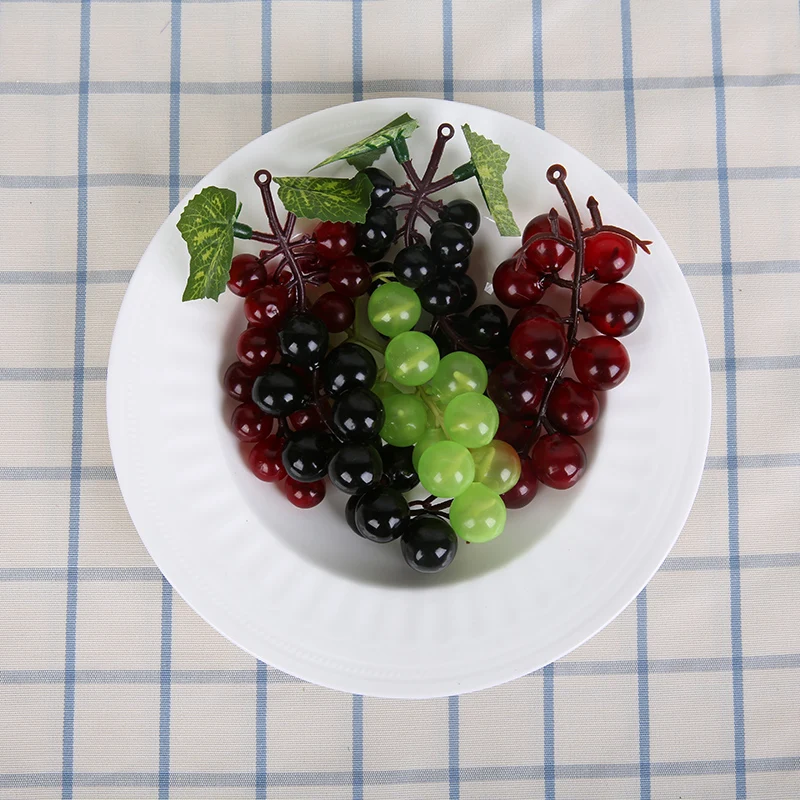 Black Red Green Artificial Grapes Wedding Birthday Party Supplies Artificial Fruits Home Garden Decoration 2M Grapes Vine Rattan artificial fruits and vegetables,artificial grapes