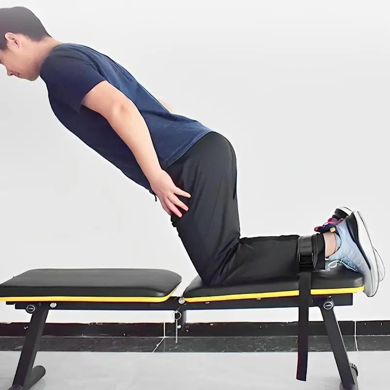 Fitness Hamstring Curl Strap Exercise Assisted Strap Belt Working Leg Muscles Bodybuilding Per Home Gym Bench Workout Squat