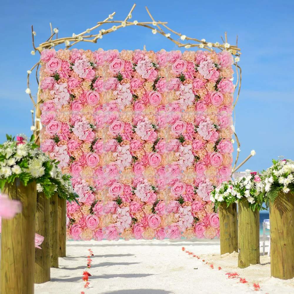6 Pezzi Di Pannelli Floreali Da Parete Personalizzati Rose Di Finta Seta Per Lo Sfondo Del Centro Commerciale Decorazione Per Feste Di Matrimonio A Ca