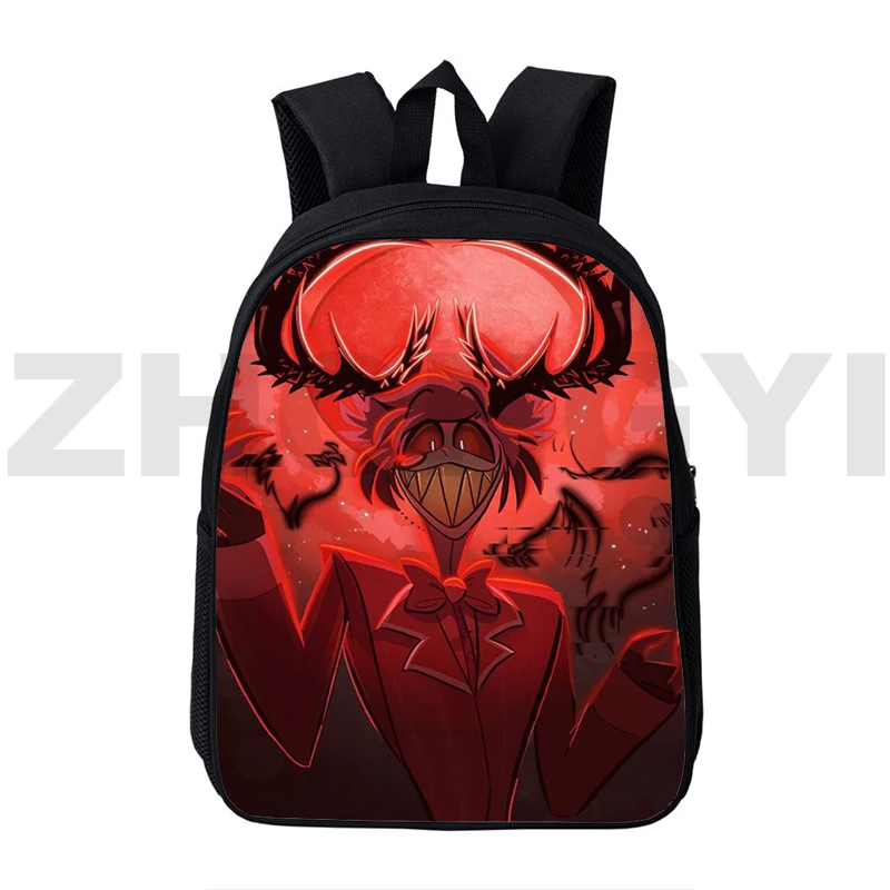 

Hot 3D Hazbin Cosplay Japan Anime Backpack Hotel School Bag for Teenagers Students 12/16 Inch Men Laptop Notebook Urban Mochilas