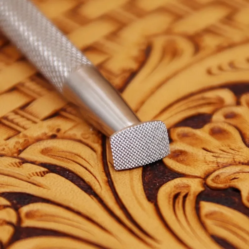 304 Stainless Steel Mesh Pattern Leather Carving Edge-Knocking Tools For DIY Handmade Leather Printing Carving