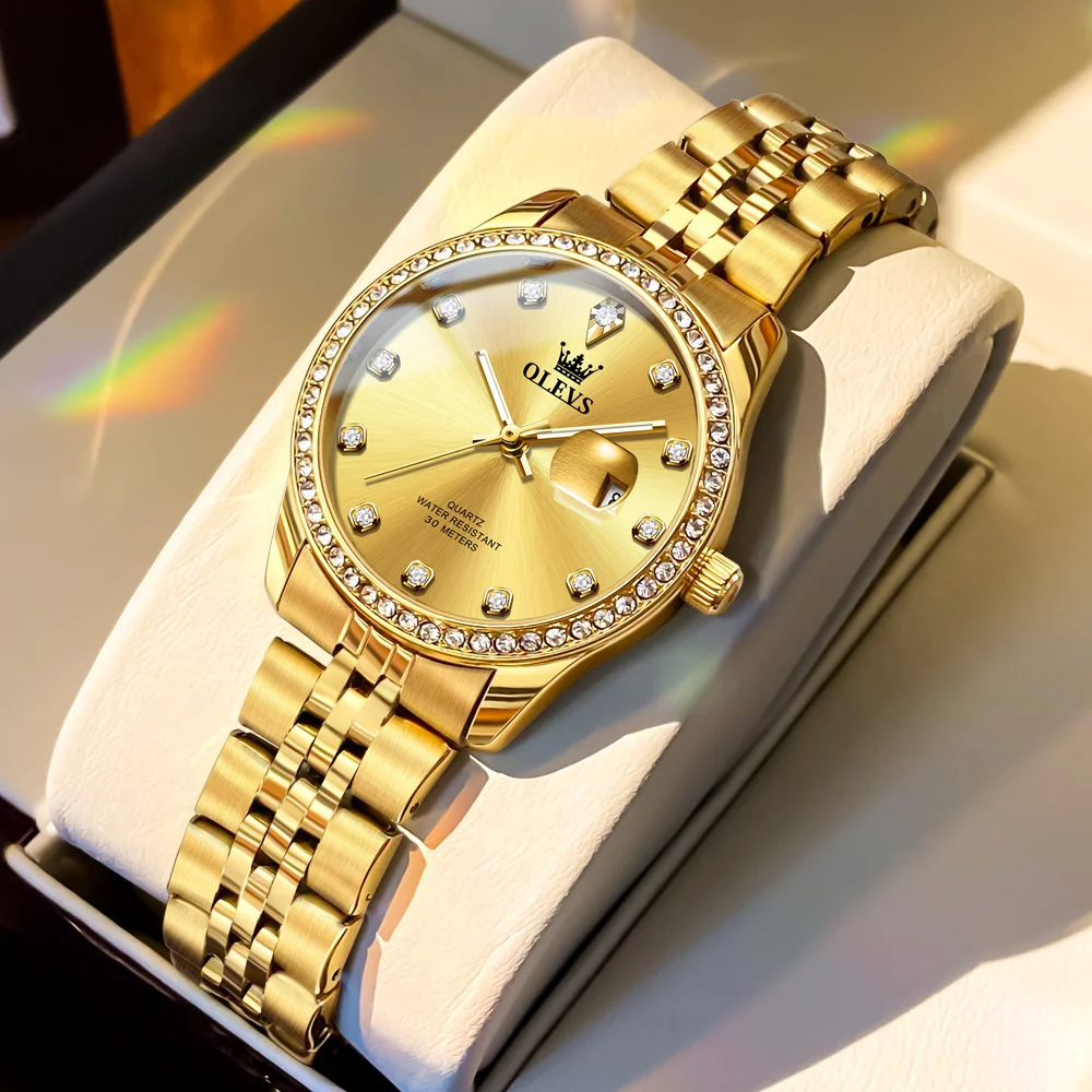 OLEVS ساعات نسائية 3629L العلامة التجارية الفاخرة...