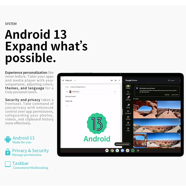 Teclast M50 Pro 2023 Android 13 Tablet 8GB RAM 256GB ROM UNISOC 