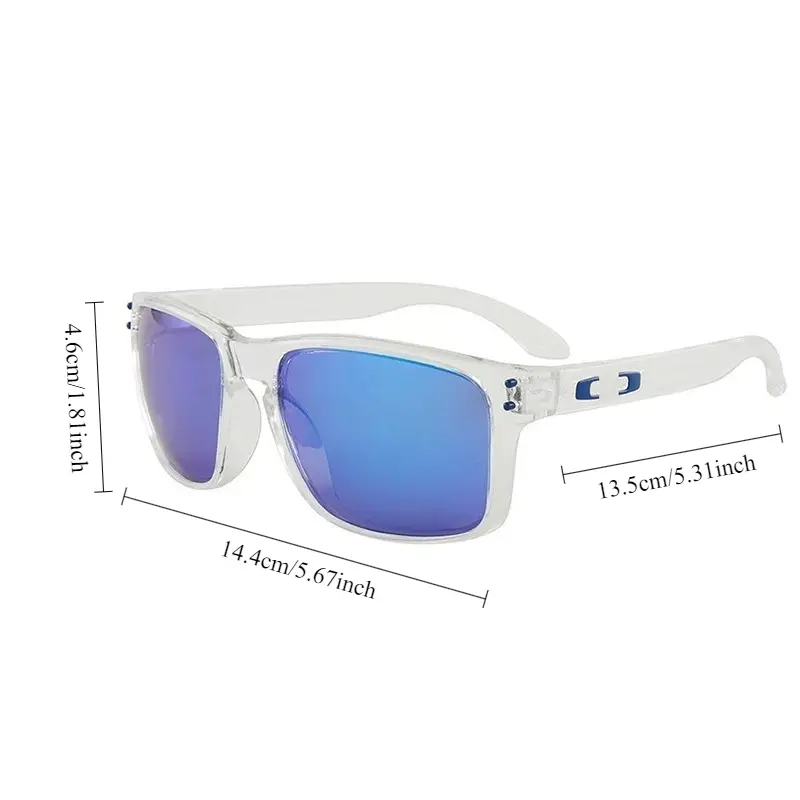 Men's Vintage-Inspired Fashion Glasses with Large Curved Frames - Perfect for Parties - Image 2