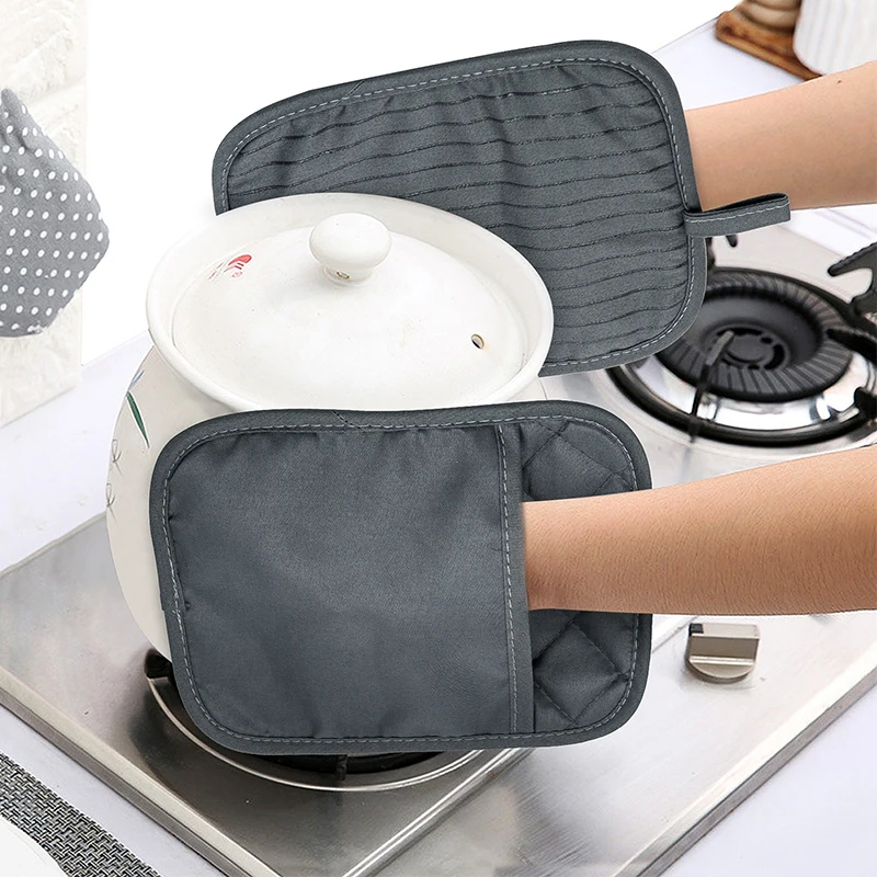 5Pcs Cotton Pot Holders with Pocket Heat Resistant Washable Oven Multipurpose Hot Pad for Kitchen Baking Cooking