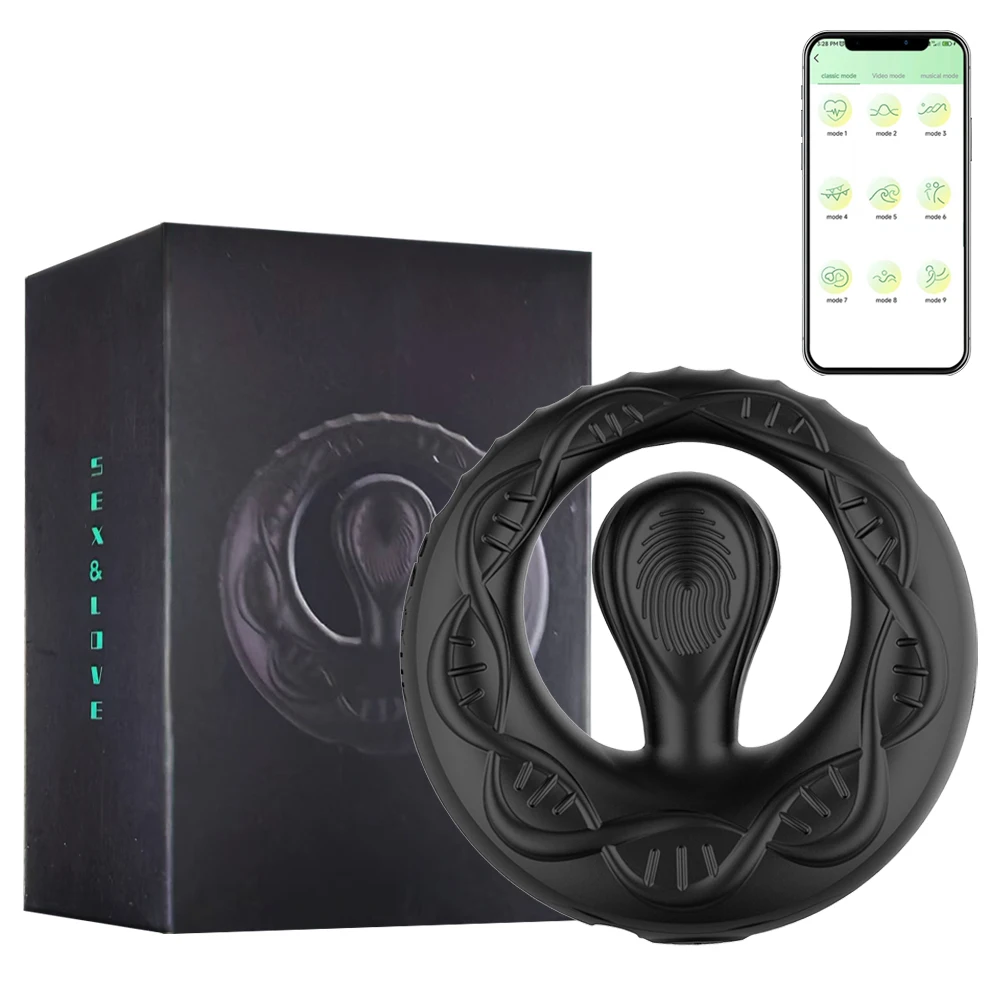 Spherical Lock Vibration Ring APP Remote Control Men's Stimulation Sex Toy