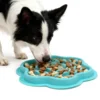 Pet cat and dog gluttony bowl dog slow food cat and dog bowl edible silicone bowl slow food mat anti-knock over neck plate 5
