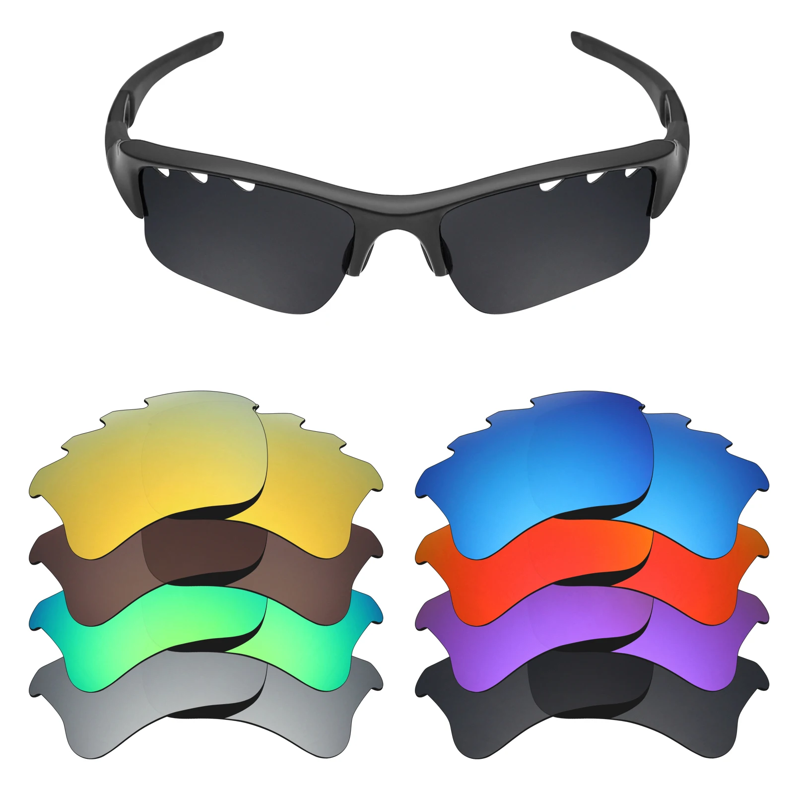 SNARK Anti-Scratch Polarized Replacement Lenses for Oakley Flak