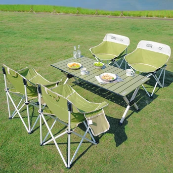 Gazebo Tavolo da esterno portatile Tavolo da campeggio moderno per adulti da giardino Tavolo da esterno Patio Balcone Tuinmeubelen Set di mobili da esterno