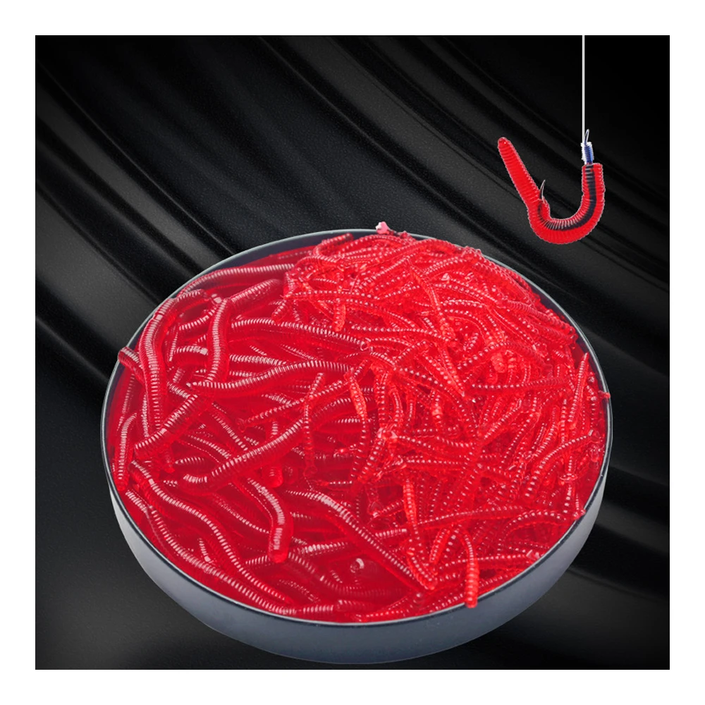 Artificiel Hameçons Leurres De Pêche Doux Bionique Couleur Aléatoire