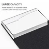 PU Business Card Holder with Magnetic Buckle Stainless Steel Business Card Case Credit Card ID Name Card Sleeve for Men Women 3