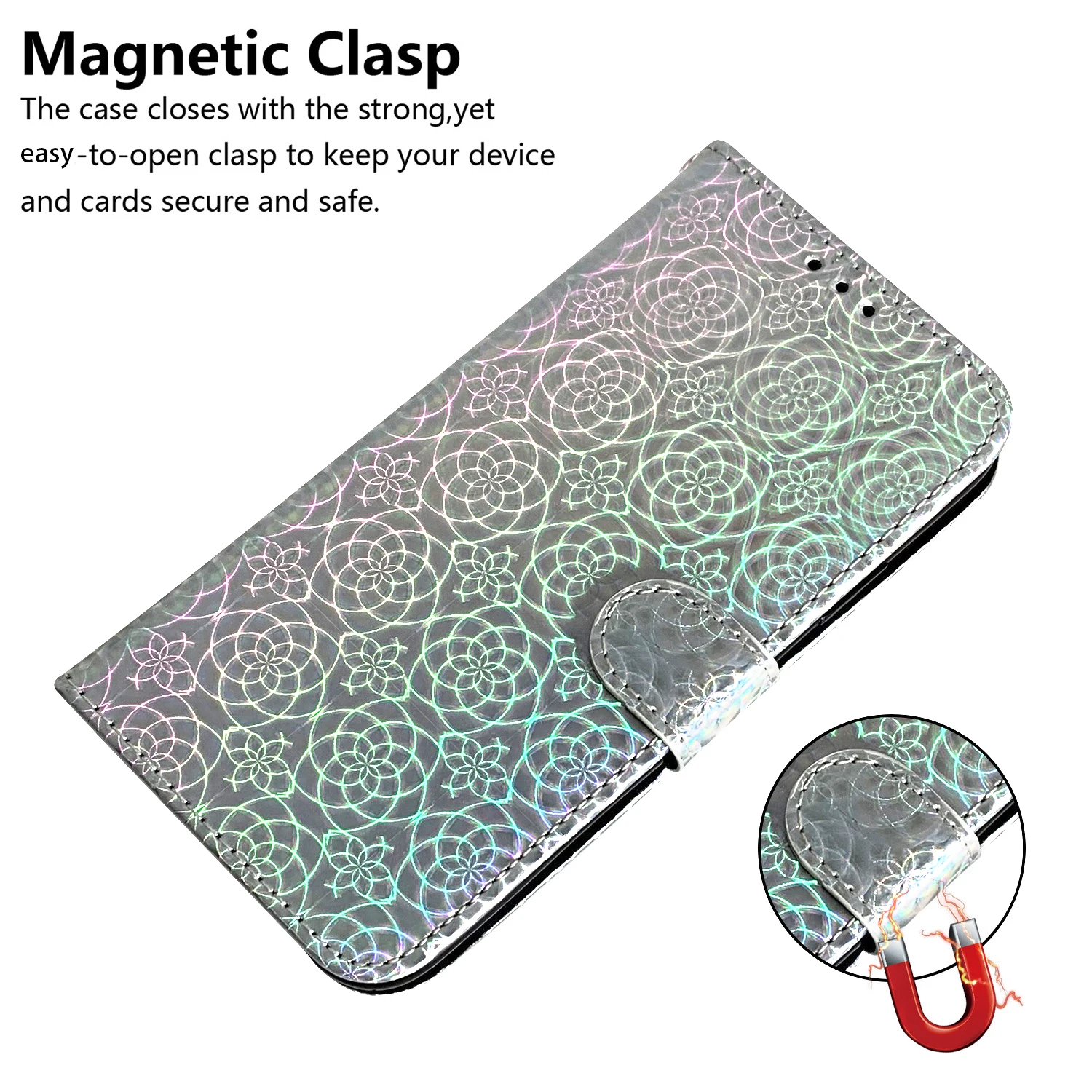 Bling Glitter Slim Wallet Flip Case for Motorola Moto G72 E22 E22i G42 G62 G32 G52 E32 G71 E30 E40 Premium Leather Book Cover