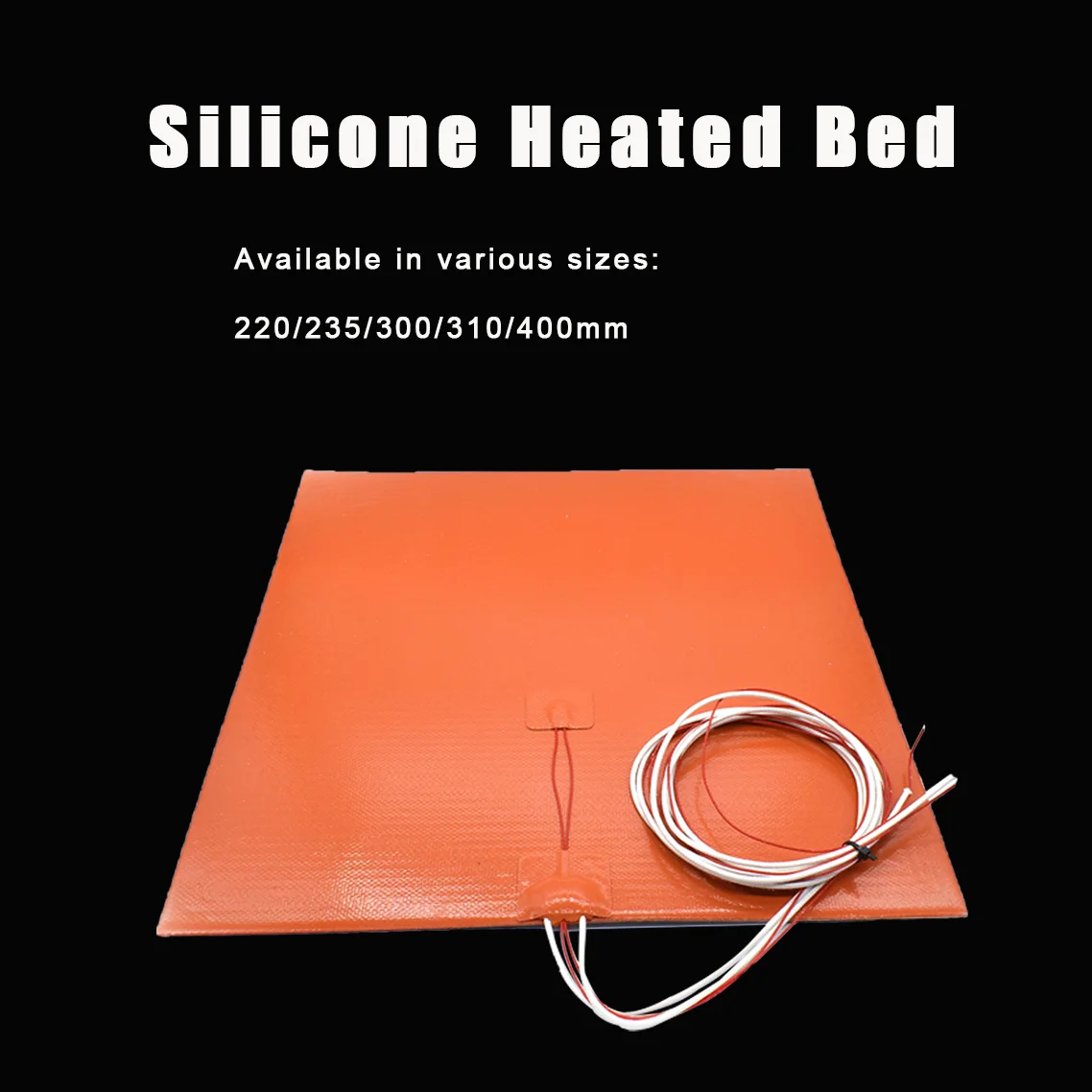 1000W 110V 15W 220V Silicone Heater Heated Bed Pad Heating Mat 3D Printer 