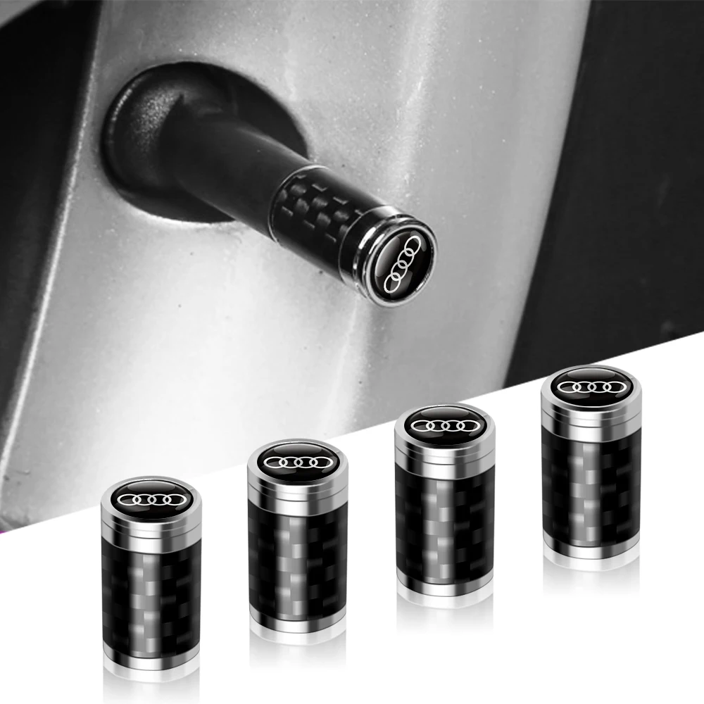 Car Wheel Tire Valve Caps Stem Cover Decoration For Audi TT 8J A1 A3 A4 B5 B6 B7 A5 A6 C5 C6 C7 A7 A8 D3 D4 Q3 42 Q5 8U Q7 4L R8 tire valve caps,tire valve cap,tire stem cover