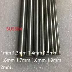 Premium 304 Stainless Steel Solid Round Rod Collection - 500mm
