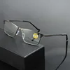Ahora Men Metal Large Square Computer Reading Glasses Frame Anti Blue Light Presbyopic Eyeglasses Optical Frames 0 +1.0 to +6.0 4