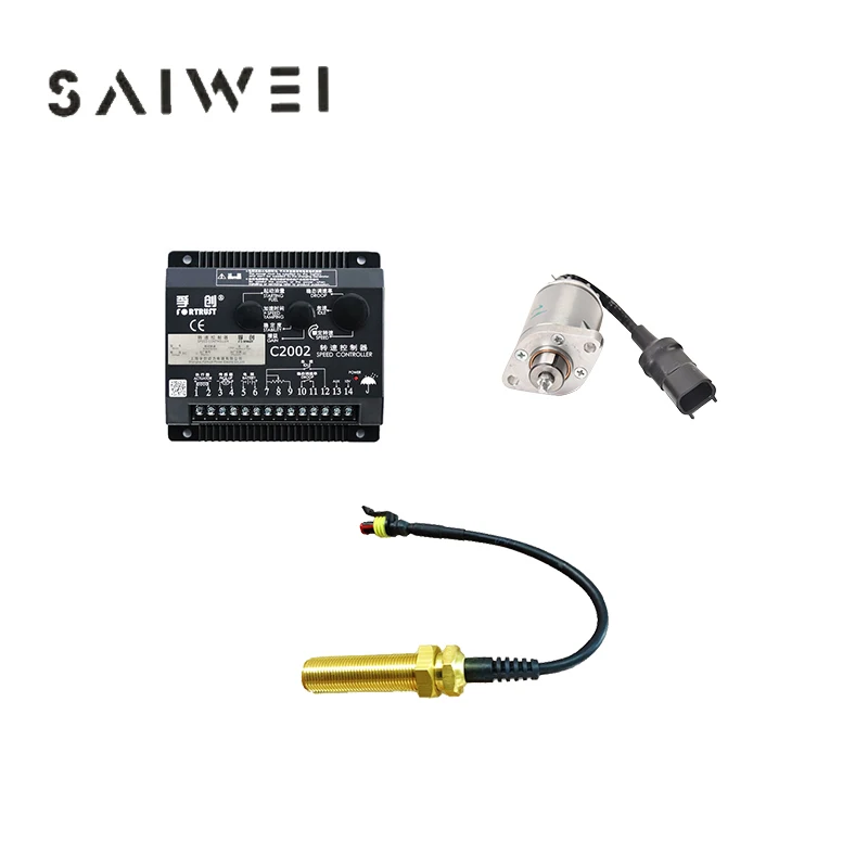 

Fortrust electromagnetic actuator ESG2002A02A-W2 engine speed controller pickup speed sensor diesel generator accessory