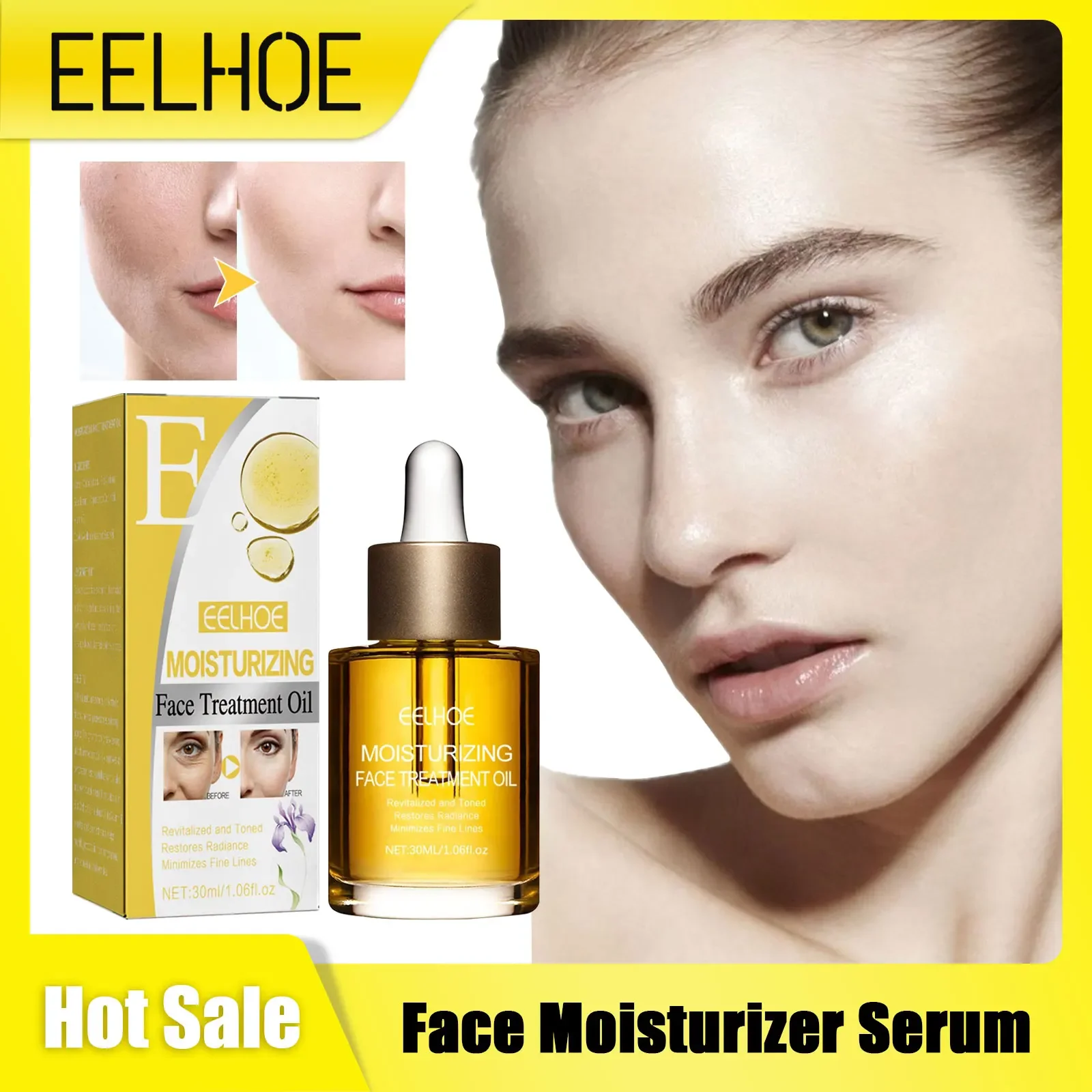 EELHOE Vitamin E Face Oil for Face Skin Care Products Lifting Firming Facial Massage Against Wrinkles Anti Aging Essential Oils